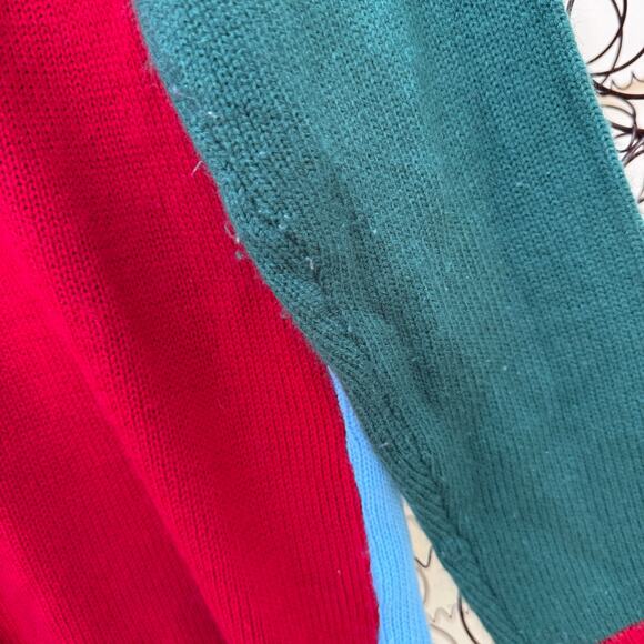 Y2K Jolly Sweaters Ugly Christmas Cardigan Gingerbread Man Scene SMALL - Picture 5 of 8